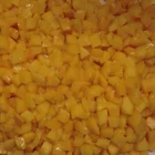 Mikado brand canned fruit canned yellow peach halves cubes or slices in syrup