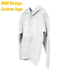Custom Design Brand building Offset spandex US size Hem Label Grey color Fleece Boy Hoodie Printing for Women