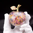 Customized Home/holiday Decoration Apple Wedding Gift Hot Sale Christmas Glass Ornament Crystal Prism