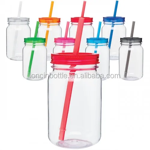 Acrylic Plastic Mini Mason Jar,Personalized Mason Jar Tumbler,25 Oz