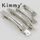 Silver French Barrette Barrettes Clips for Girls Wedding and Bridal Hair Accessories DIY