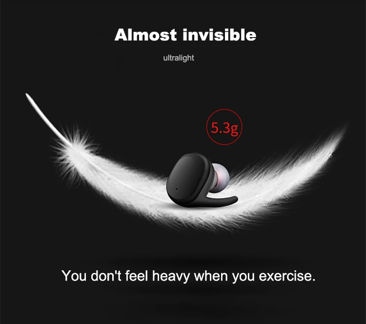 Made in china OEM Portable Stereo Sports Wireless Earbuds TWS V4.1 Blue tooth Speaker with hands-free - ANKUX.COM