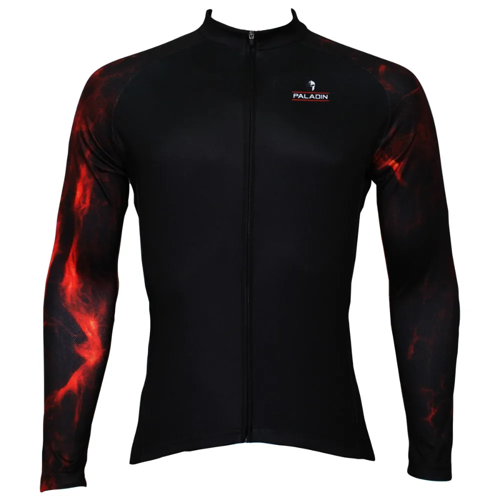 Free shipping 2015 Spring and autumn season long sleeved men black riding clothes red lava armSQ-384