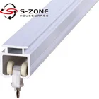 Cheap pvc curtain track rail with plastic curtain rail runner