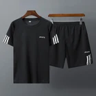 2019 Summer Short Slim Fit Plain Men Tracksuit