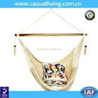 White Hanging Chair, Hammock Swing Chair With Cushion