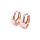 Engagement Gold Hoop Women Hoop Earrings 27423 Xuping Latest Women Jewelry Simple Shaped Rose Gold Hoop Earrings