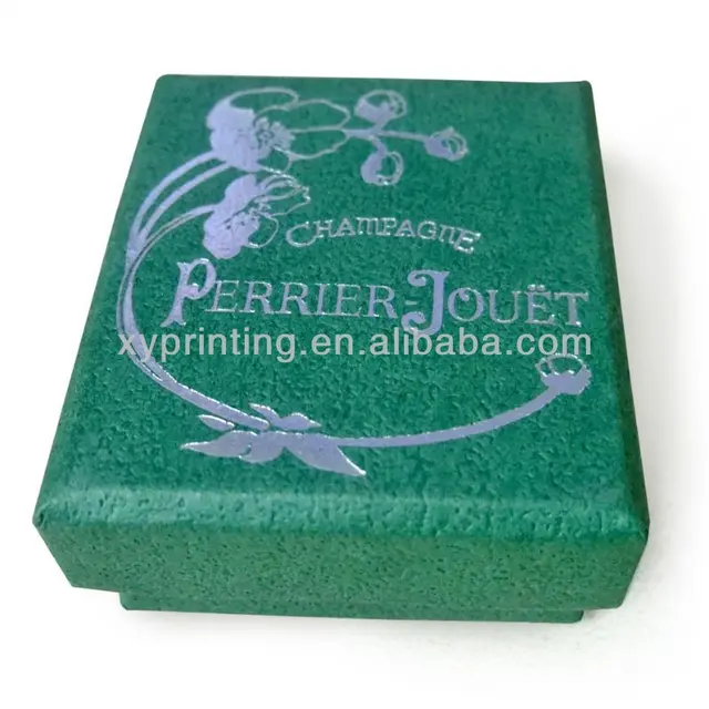 decorative cardboard gift box with silver hot stamping