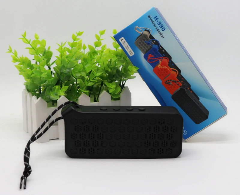 H-990 best selling Stylish Mini outdoor Wireless speaker bt 4.2 hands free speaker subwoofer - ANKUX.COM