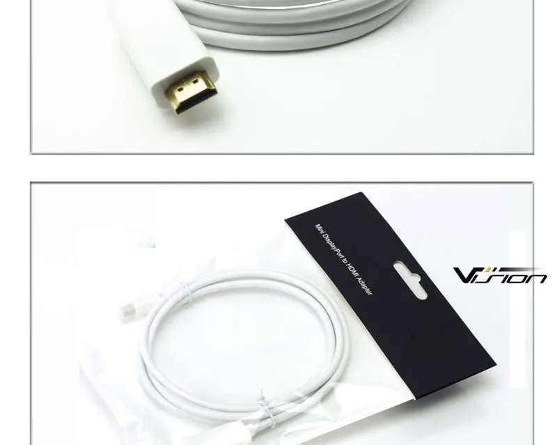 2m 2160p Mini DP to HDMI adapter cable - ANKUX.COM