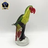 Handmade glass parrot for handblown arts crafts table decorations gifts