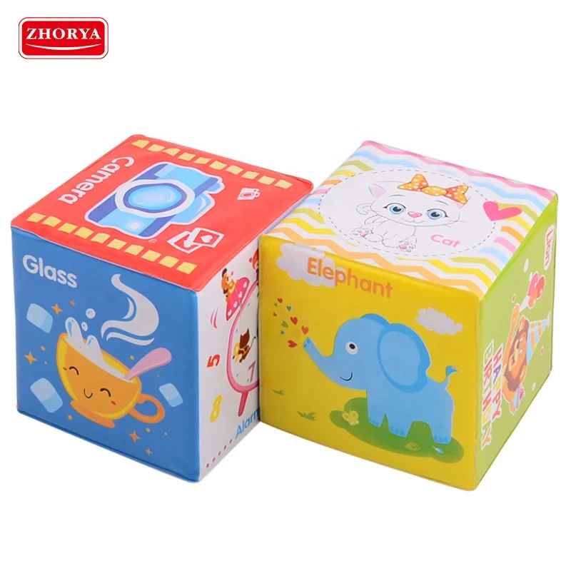 soft cube baby toy