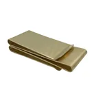 Custom OEM Gold Plated Sheet Metal Spring Steel / Copper Money Clip