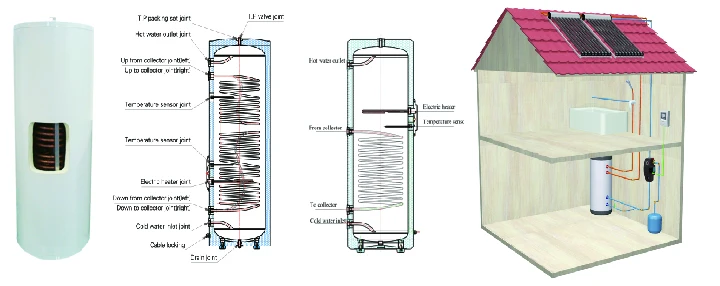 MICOE Split Pressure Hot Water Storage Tank For Solar Water Heater System