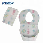 Whosale printed teething organic cotton new waterproof custom waterproof disposable paper baby bibs for dinner