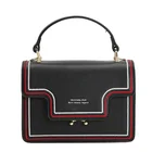 wholesale New popular custom logo top lady latest brand high fashion faux women waterproof handbag designer