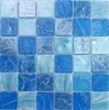 MM Mosaic 48x48mm square blue mix hot melt glass pool tile