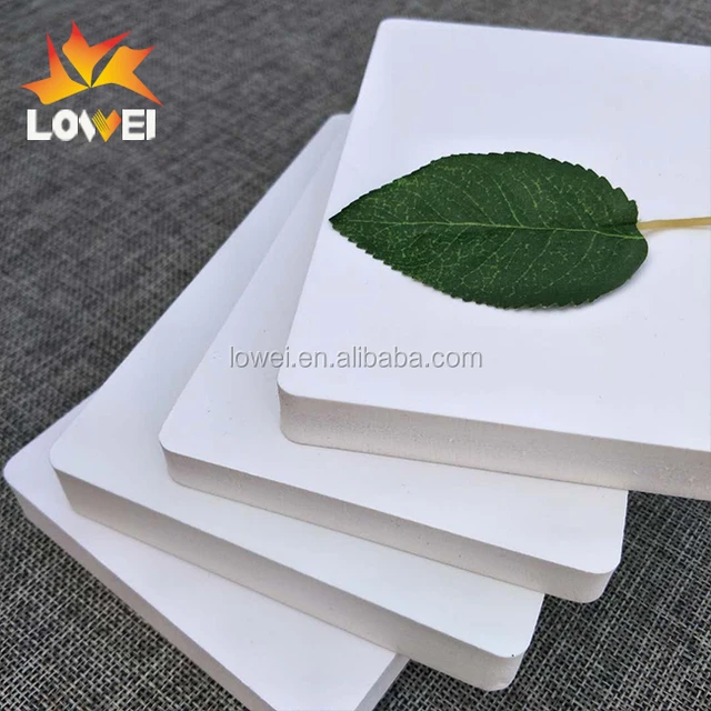 white high density pvc plastic foam board for kitchen cupboard