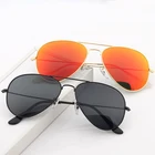 ZHILING 2019 ray drive brand sun glasses metal pilot custom logo glass lens sunglasses