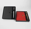 VIP Business Gift Set A5 Leather Ring Binder Diary Hardcover Notebook Power Bank Pen USB Organizer Gifts