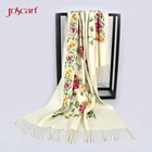 Airline art scarves hand embroidery design kashmere feel shawl low price hijab scarf