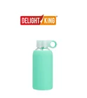New Design nail polish bottle glass with sleeve(Blue,Orange,Rose,Grey)