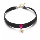 Gothic-style jewelry necklace Collar tattoo necklace combo Rivet leather necklace short choker vintage jewelry for girl