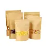 The spot Brown paper bag Tea nut gift moisture-proof self - sealing bag food packaging bag