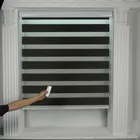 decorative motorized blackout fabric window zebra blinds shades