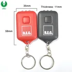 Customized Logo Rechargeable Solar Keychain Flashlight, Solar Torch Keyholder