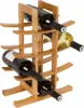 Freestanding Bamboo Wine Rack Stand Wine Bottle Storage Rack for Kitchen Countertops