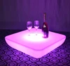 Waterproof outdoor garden use LED coffee table, led tea table