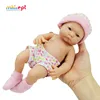 Free sample PVC material life-like cute silicone 9.5inch reborn baby doll for sale