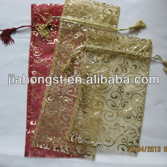 2013 new organza tassel drawstring pouch bag for gifts
