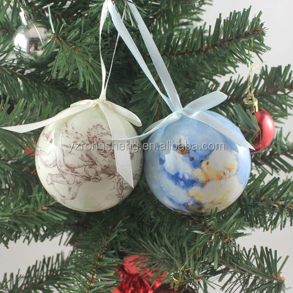 hot sale handmade christmas tree decoration foam ball ornament