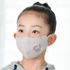 Whole Sale Child Kid PM2.5 Slub Cotton Breathable Mouth Face Mask In Hot Weather