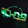 happy new year 2019 led glasses flashing christmas new arrive plastic party event light up glasses