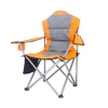 beach folding armchair camping padded folding chair outdoor armrest chair
