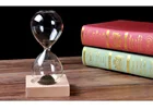 Magnetic Sand Timer Hourglass with Beech Wood Base