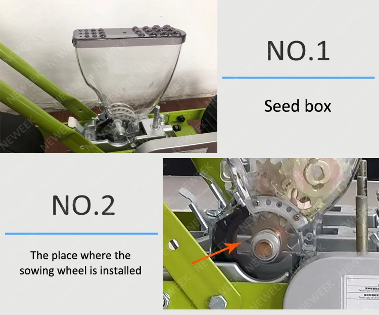 NEWEEK carrot strawberry spinach seed planter manual seeder machine
