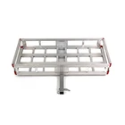 Anodized aluminum folding car rear hitch mount cargo carrier