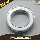 Plastic silver roman ring shower curtain rings