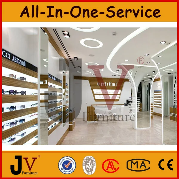 Modern wall mounted wooden optical displays shelf, View wooden optical