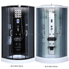 Black Sliding Glass Complete Steam Shower Room