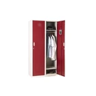 dormitory clothing storage two door steel locker with hanging bar