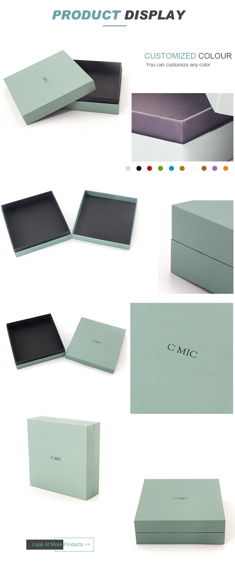 luxury custom hat empty cardboard paper packaging