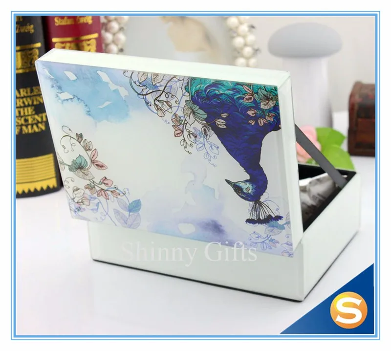 glass materials gift box custom jewelry box wedding gift box
