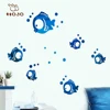 Supernova Cute Nursery Daycare Baby Room Home Decoration Vinyl Wall Art Poster sea fish