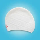 Silicone Waterproof Ladies Swimming Hats Bubble Girls Swim Cap