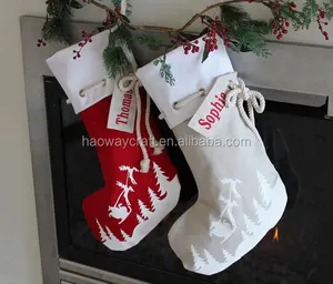 xmas gifts printed santa stockings christmas decoration